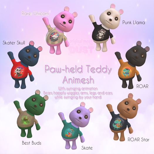 DUST: Animesh Teddy Bear Complete Set with SOI