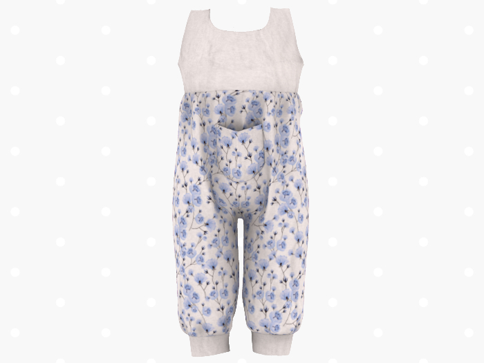 Bloom Floral Jumpsuit (Blue)