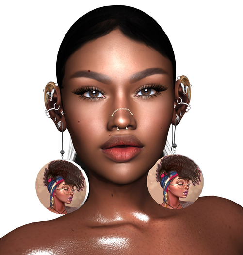 Black woman earring1[ALL]