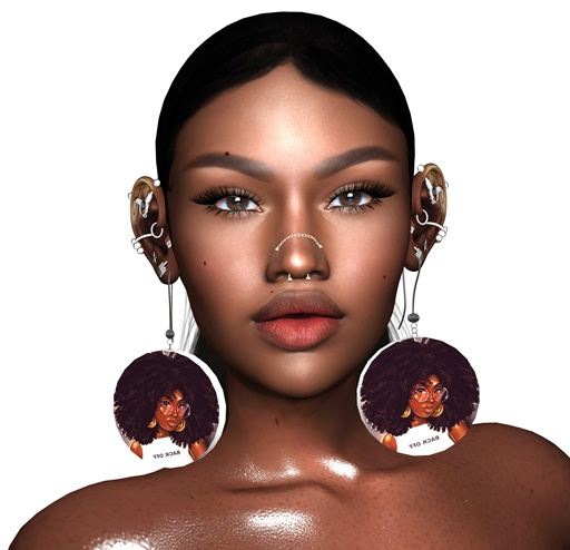 Black woman earring 2[ALL]