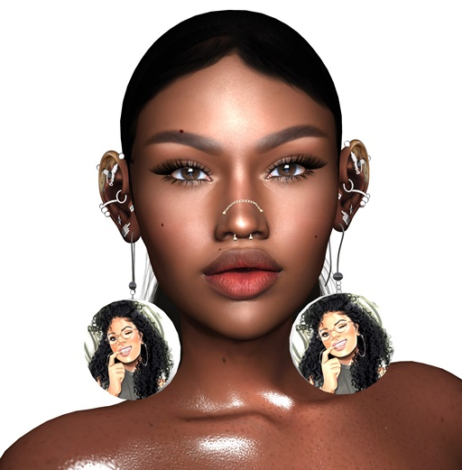 Black woman earring 3[ALL]