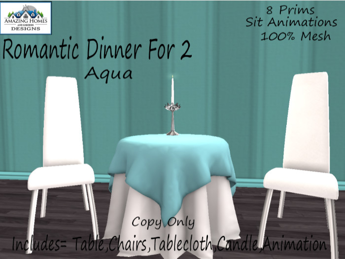 !AH! Dinner For 2 Aqua