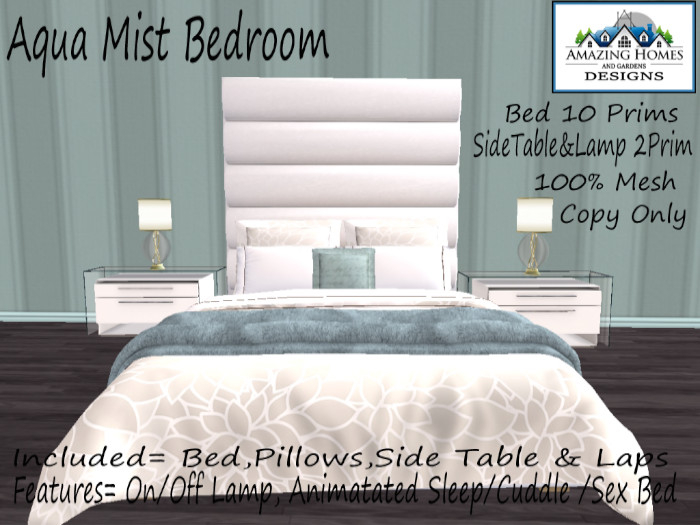 !AH! Aqua Mist Bedroom