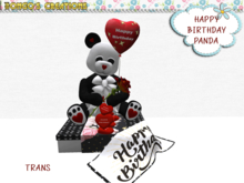 BMC954 - HAPPY BIRTHDAY - PANDA
