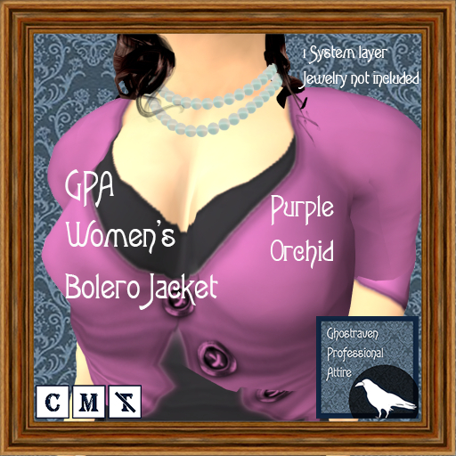 GPA Women's Bolero Jacket BOM - Purple Orchid
