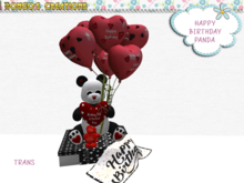 BMC959 -  HAPPY BIRTHDAY PANDA. ADORABLE GIFT FOR SOMEONE'S BIRTHDAY.
