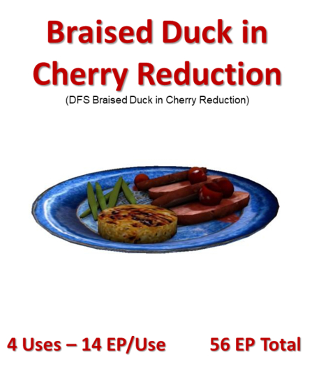 DFS Braised Duck in Cherry  Reduction (Texture)