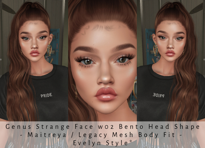 L'R GenusStrangeFace02BentoHeadShape -M/L Fit!- Evelyn Style