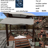 Double roof canopy fall firnished Gazebo-Crate