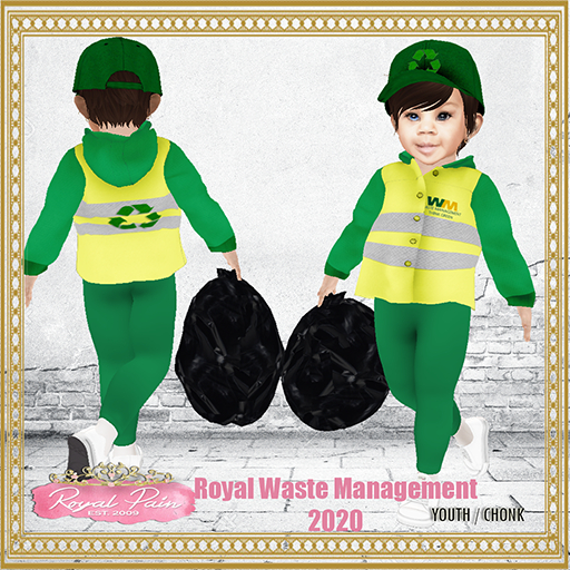 *-* Royal Pain *-* Royal Waste Management 2020 Costume YOUTH/CH
