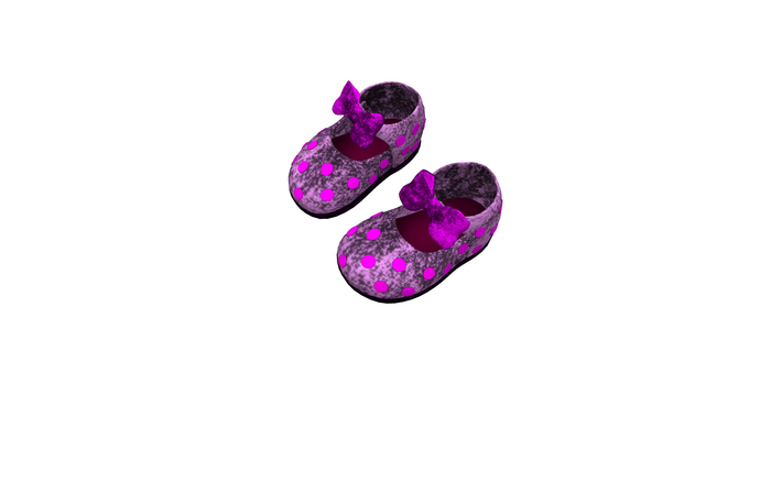 Pink dirty dots shoes (box)