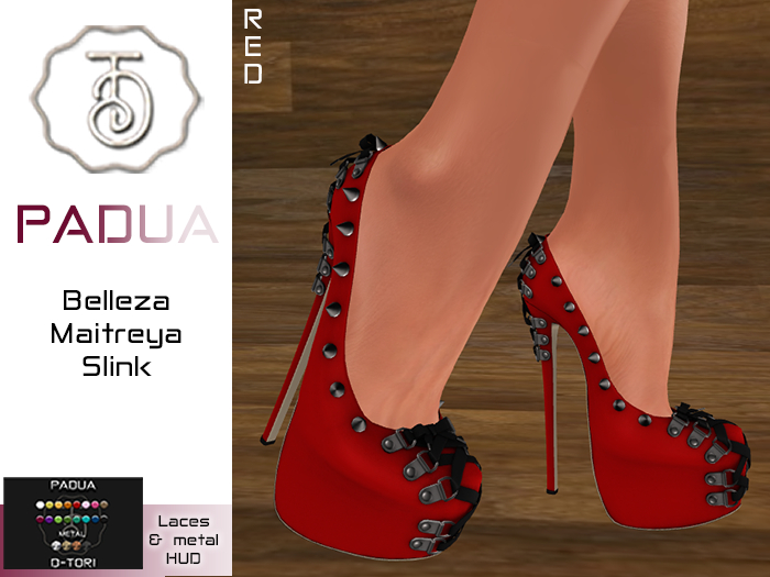 D-Tori *Padua* Spiked Shoes Red (Add Me)