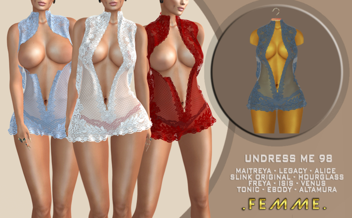 [FM] UNDRESS ME 98 BLUE *ADD/WEAR ME*