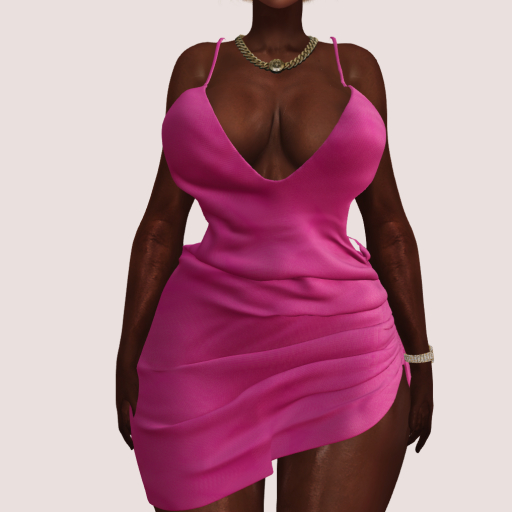 Moxy - Dalia Slip Dress ( Fuschia )