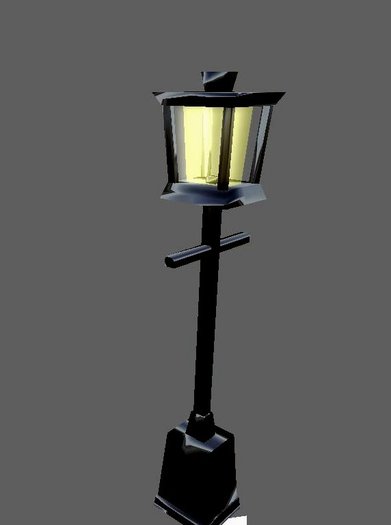 Victorian Lamp 2 Prims (Floor)