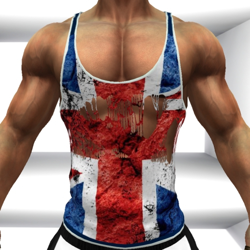 WL -Ripped UK Tank Top Aesthetic