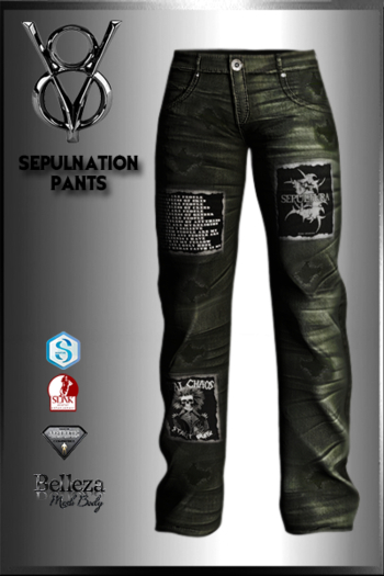 +V8-SHOP-SEPULNATION PANTS-OLIVE+