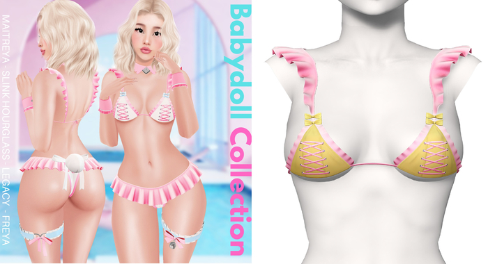 Rebelpill - Babydoll Collection Bra Yellow