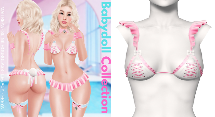 Rebelpill - Babydoll Collection Bra White