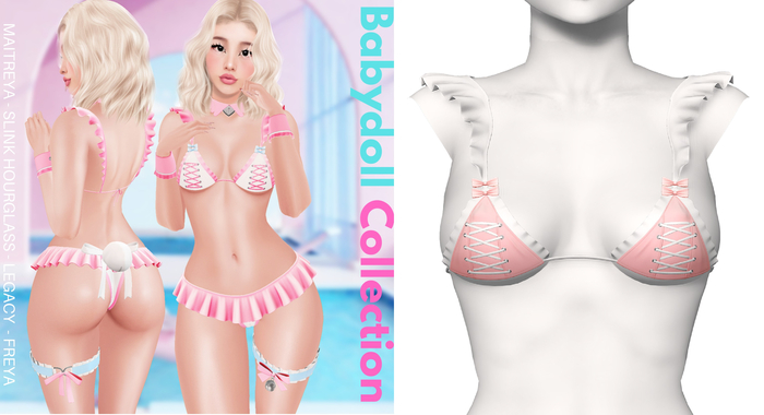 Rebelpill - Babydoll Collection Bra Peach