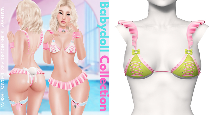 Rebelpill - Babydoll Collection Bra Lime