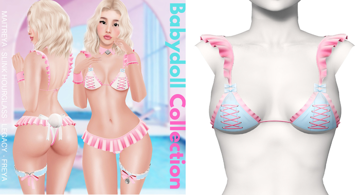 Rebelpill - Babydoll Collection Bra Baby Blue