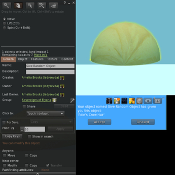 Second Life Marketplace - {SMD} Give Random Object Script