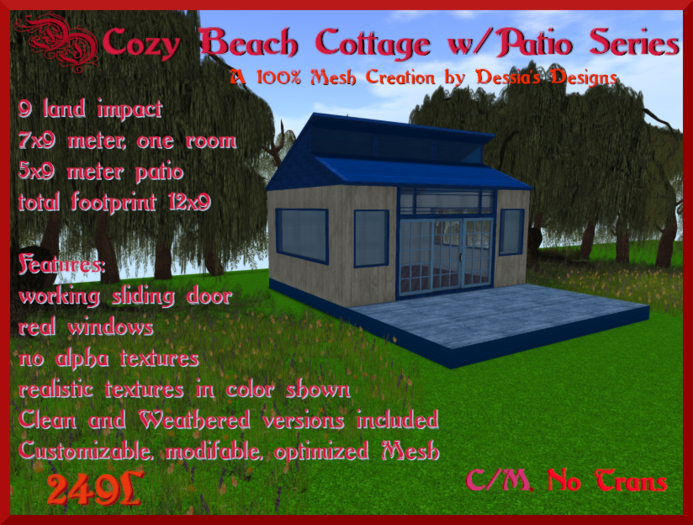 DD Cozy Beach Cottage - Blue