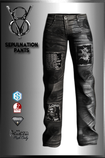 +V8-SHOP-SEPULNATION PANTS-GREY+