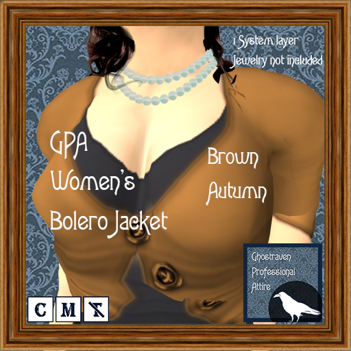 GPA Women's Bolero Jacket BOM - Brown Autumn