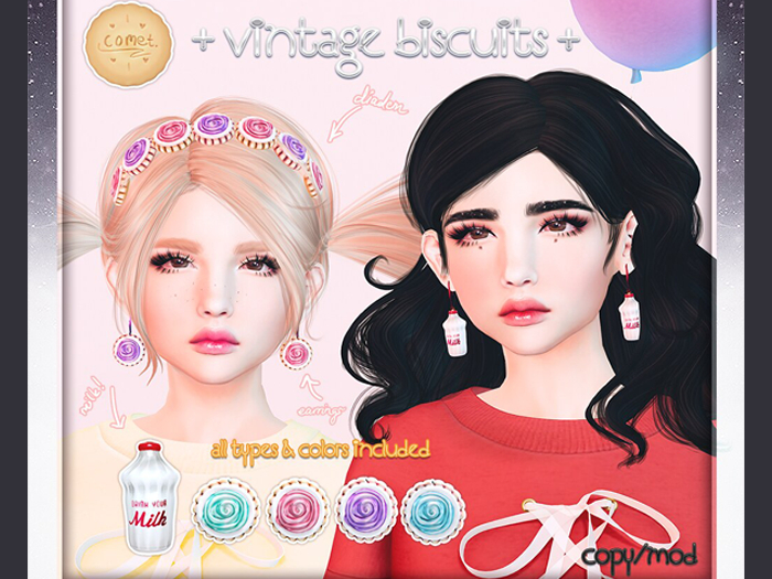 Vintage Cookies & Earrings