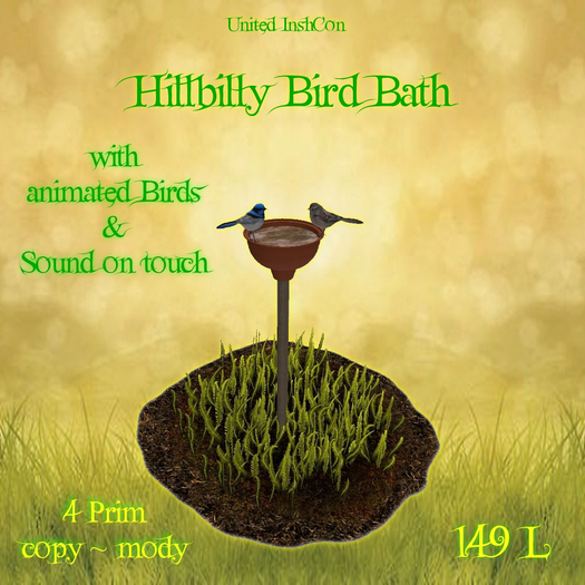 *UI* Hillbilly Bird Bath v