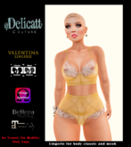 #PROMO#Delicatt Couture -Valentina Lingerie -yellow