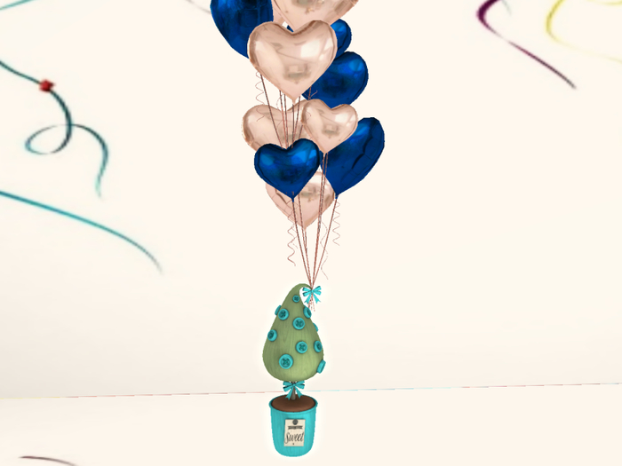 [AE] Party Bundle- Plant & Balloons Blue