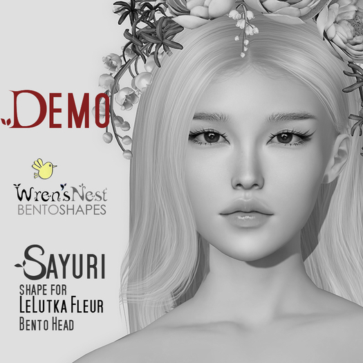 { wren's nest } Sayuri DEMO Shape for LeLutka Fleur v2.0 Bento head
