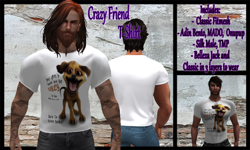 Crazy Friend T-Shirt / R.D.