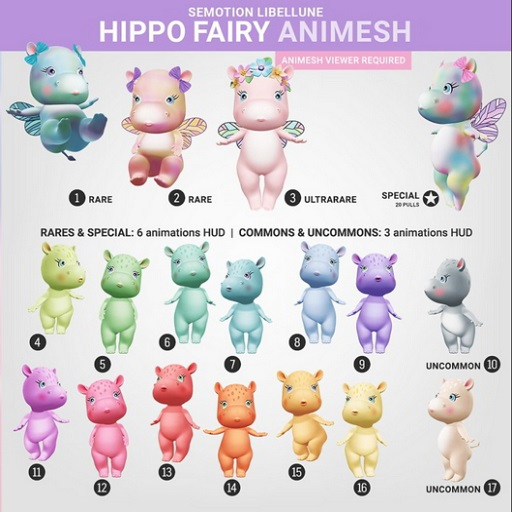SEmotion Libellune Hippo Fairy Animesh #14