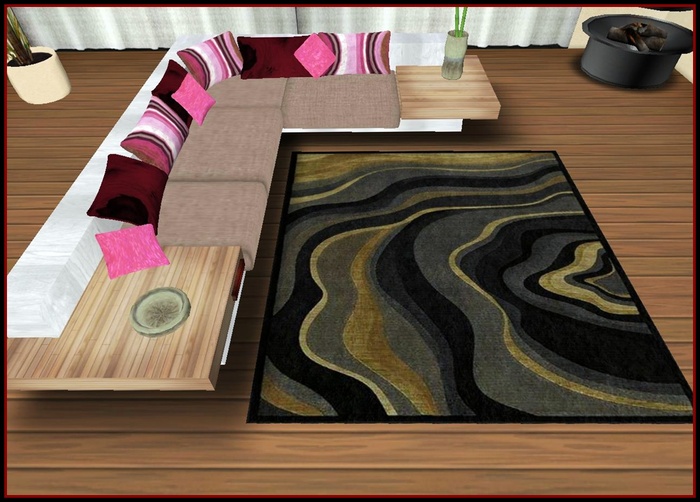 Earthy Coral Rug