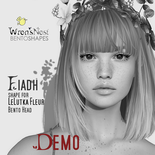 { wren's nest } Fiadh DEMO Shape for LeLutka Fleur Bento head