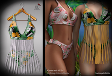 (*<*) 1313 Tahnie Beach Set - Yellow Flora