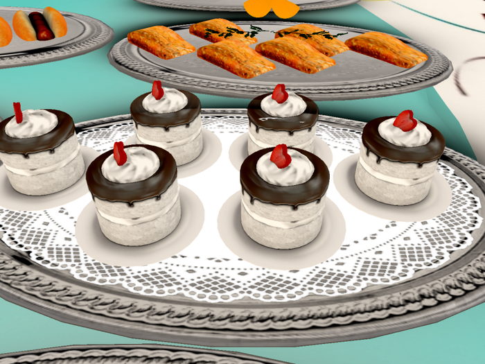 [AE] Catering Svc- Dark Chocolate Boston Cream CakeParty Tray