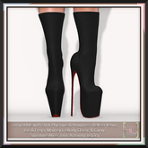 [HC] Robby Black Calf Boots for Slink, Belleza, Maitreya, eBody, Signature, Legacy & Tonic