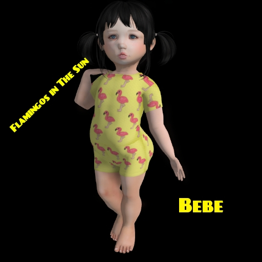 <Baby Shark> Flamingos In The Sun Wetsuit