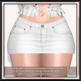 [HC] Robby White Denim Skirt for Slink, Belleza, Maitreya, eBody, Signature, Legacy & Tonic