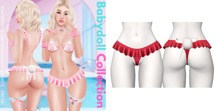 Rebelpill - Babydoll Collection Skirt Red