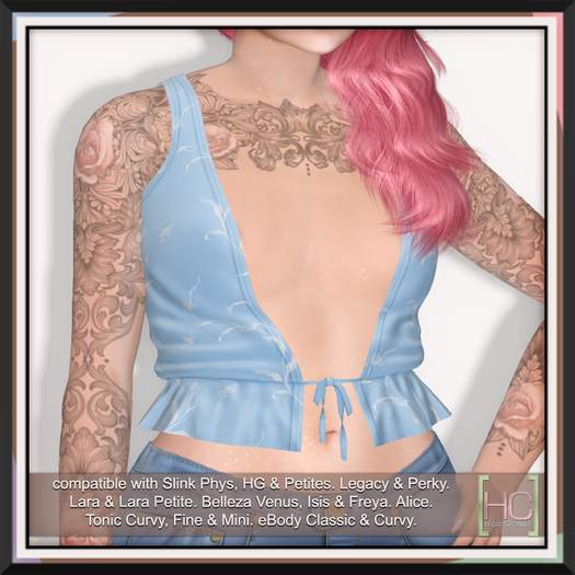 [HC] Robby Powder Blouse for Slink (inc. Petite), Belleza, Maitreya, eBody, Signature, Legacy & Tonic