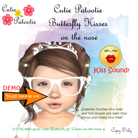 ::CP:: Butterfly Kisses Nose Kiss
