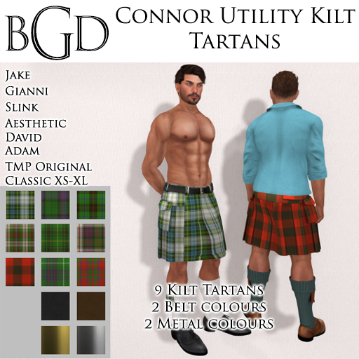 BGD Connor Utility Kilt HUD Tartan