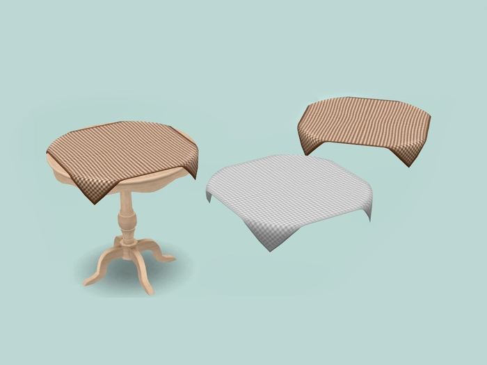 Dining tablecloth FULL PERM Mesh !