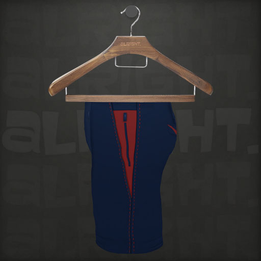 alright. dinkies pistol pants / NAVY+RED